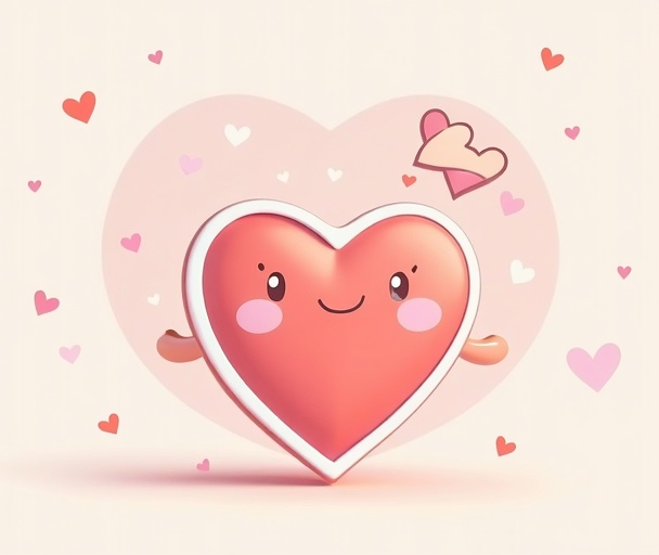 Heart illustration representing safe and kind content